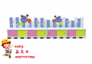 品牌新品幼儿园多功能儿童柜子幼儿防火板鞋柜彩色卡通造型鞋柜