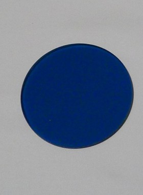 光学蓝色玻璃QB9 500nm带通滤光片蓝色滤光片截止红色波段 75*2mm