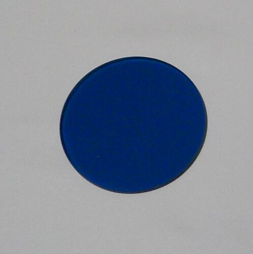 光学蓝色玻璃QB9 500nm带通滤光片蓝色滤光片截止红色波段 75*2mm