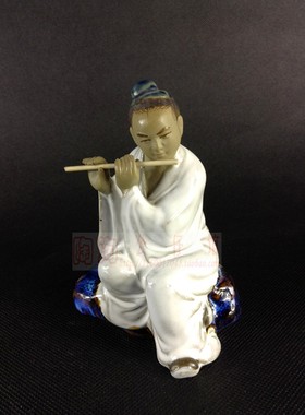客厅书房招财人物摆件吹箫