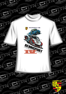 保时捷聚会 911&935 RENNSPORT REUNION IV 印花 赛车 T恤
