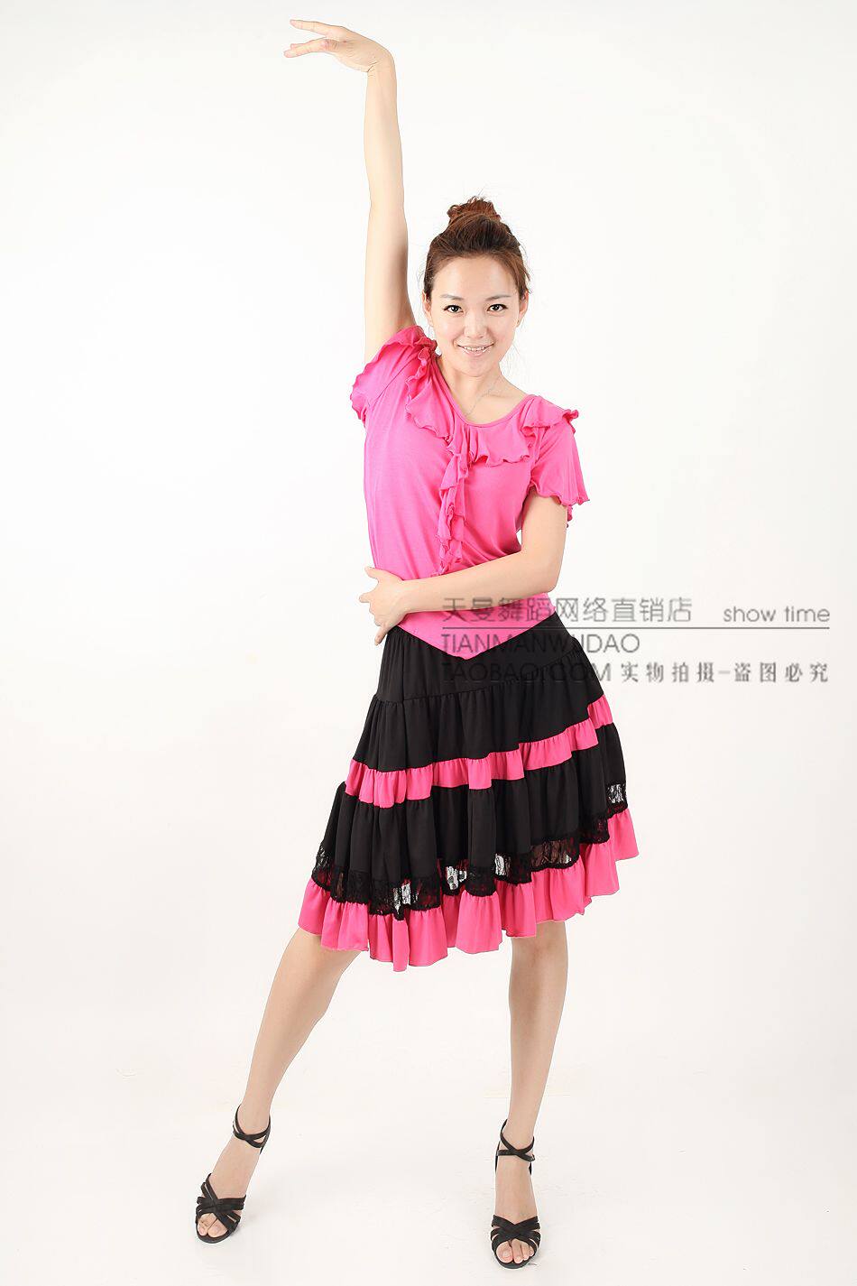 新款拉丁舞裙斗牛拉丁舞 吉特巴舞裙 拉丁裙 广场舞裙表演裙12005