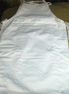 劳保无袖白色围裙/防水围裙/防油围裙/水产加工白围裙清洁围裙