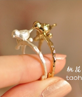 新品特价可爱清新唯美纯铜戒指