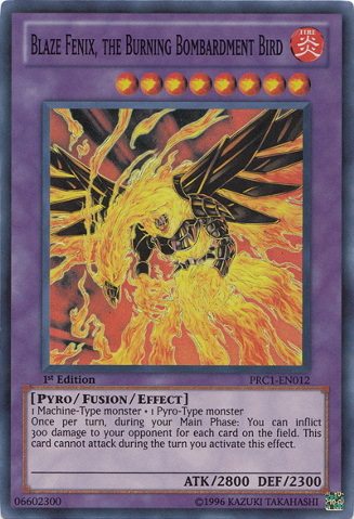 游戏王 美版 正版 - 重爆击禽 炸弹不死魔鸟 Blaze/面闪/PRC1