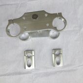 阿波罗川崎越野车高赛越野摩托车配件倒置减震方向器上下连板压块