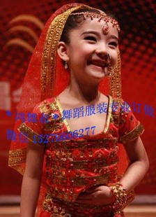舞蹈服 演出服 印度服 儿童印度舞6服装 鸿舞衣