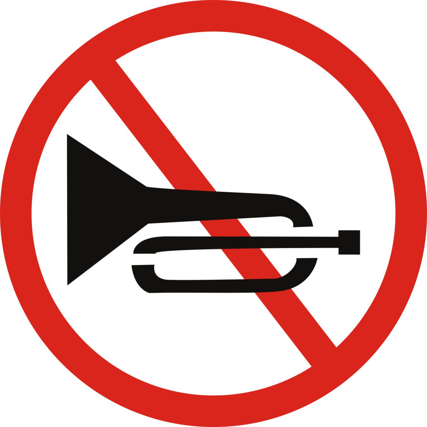 海报印制210海报展板素材(制作)5079禁止鸣笛标志标示标识牌