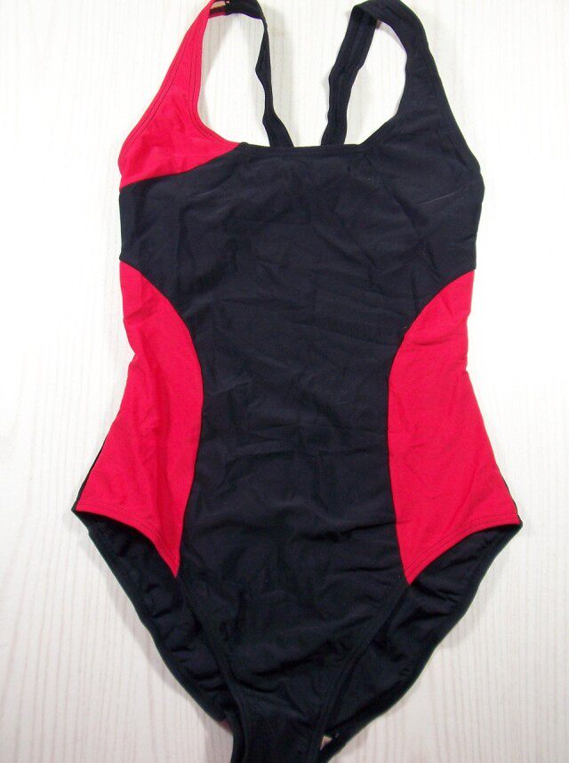 欧美超薄无胸垫三角连体泳衣 y型肩带露背款式*40,42,44,46,48,50