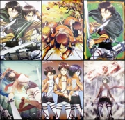 Attack on the Giant Poster Poster 3 Freedom Wings Super Classical Style 8 bộ anime vải xung quanh - Carton / Hoạt hình liên quan