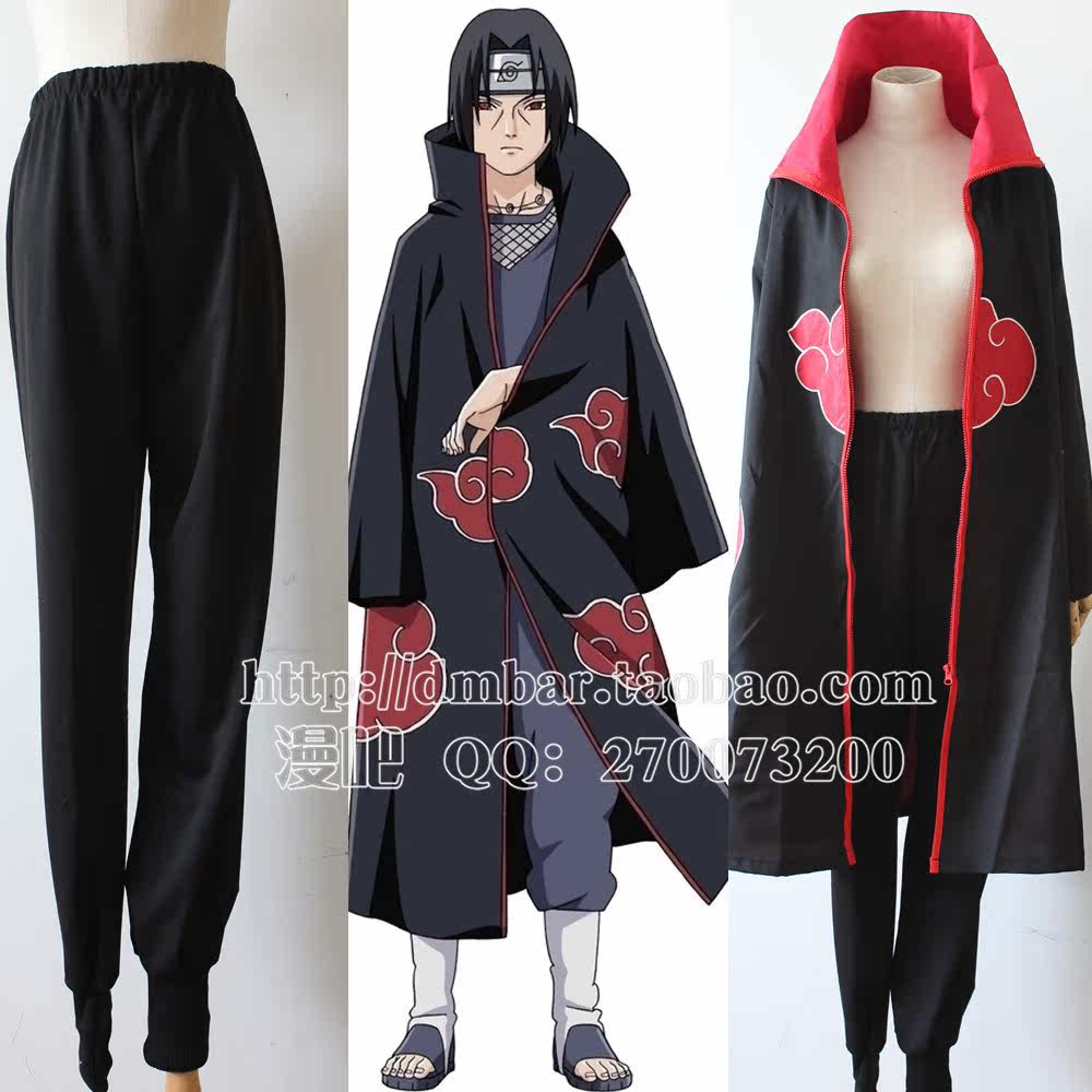 火影忍者衣服 晓裤子 鼬裤子 cos万用裤子 cosplay 裤子