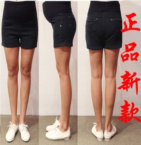 孕妇装新款秋冬款 内加绒 牛仔孕妇短裤