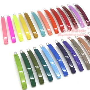 韩国饰品Aznavour正品 韩版发饰 纯色糖果色一字夹细发夹边夹发卡