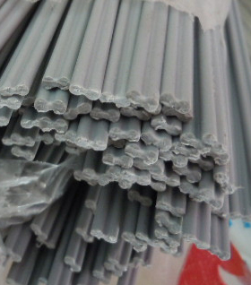 PVC焊条 聚氯乙烯焊条 塑料焊条 双股灰色2.6mmX5.2mm 塑料焊枪