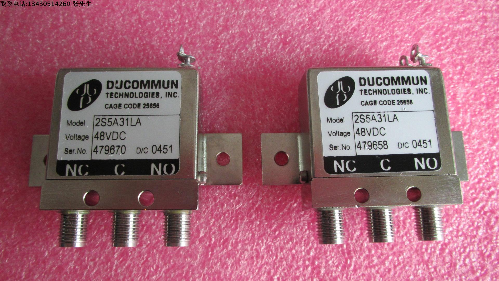 DBP 2S5A31LA DC-18GHz SMA 450W 48V  射频微波同轴转换单刀双掷开关 成色很好  频率范围:DC-18GHz  插损:0.3dB  隔离度:80dB  输入最大功率:450W  工作电压:48V  两条线控制