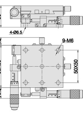 燕尾平移台TSD系列 TSDB6525-2S
