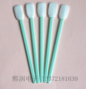 无尘布头棉签扁头喷绘机清洁棉签擦拭棒光学激光保护片棉签100