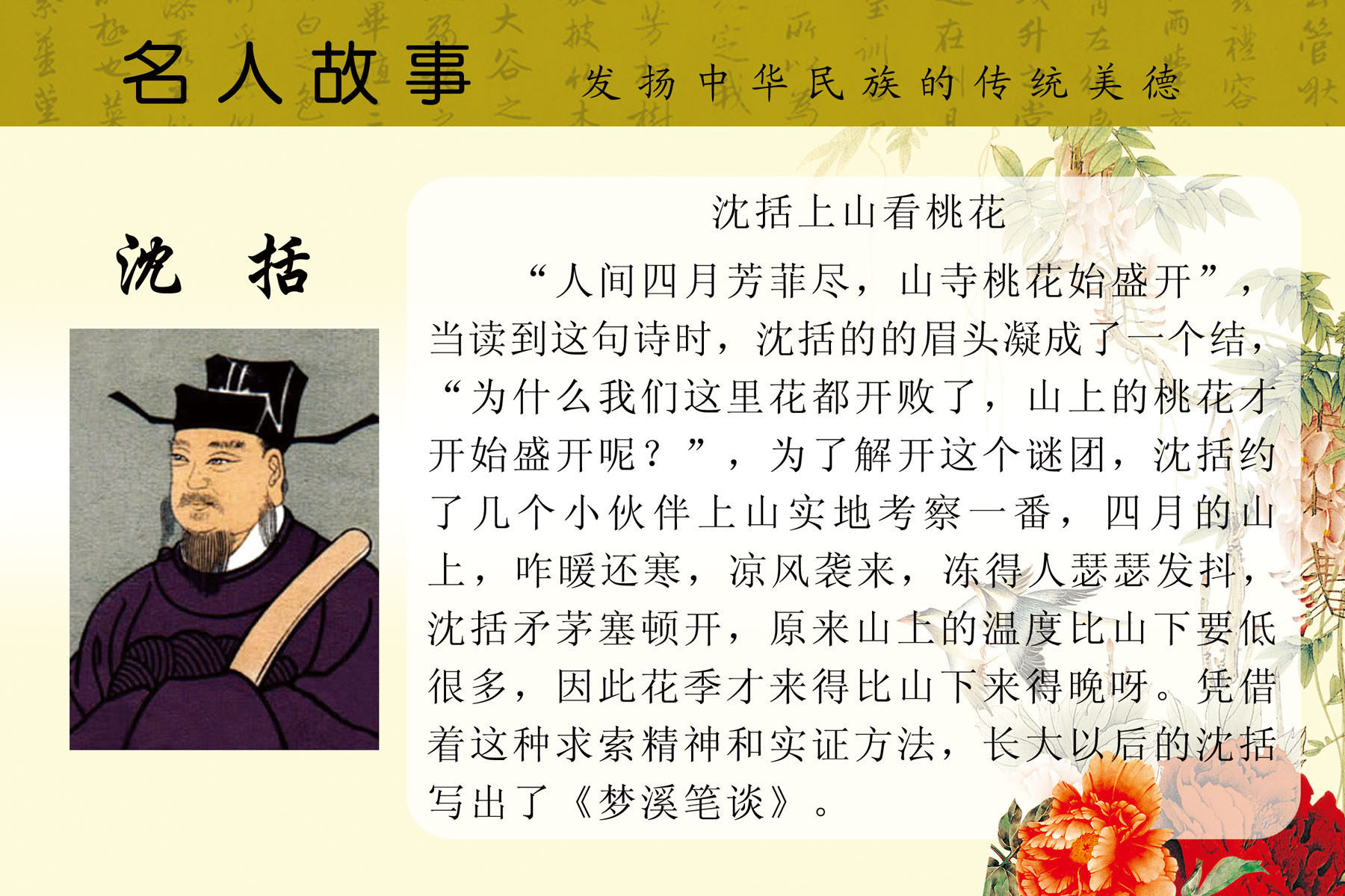 572海报印制海报展板素材313沈括简介绍名人名言格言(9)