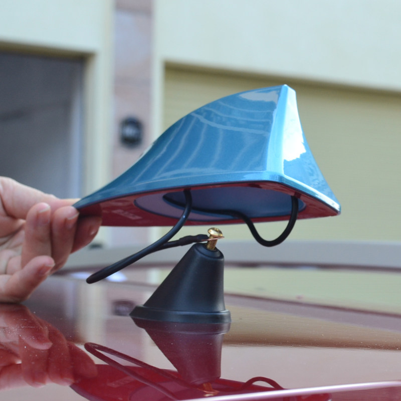 三菱劲炫ASX改装鲨鱼鳍收音机天线汽车顶内置信号天线黑色翠鸟蓝