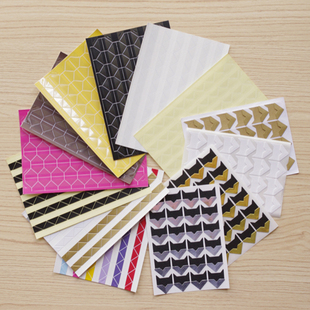 照片手工角贴/DIY相册影集配件/相片角贴/粘贴式/韩国相角