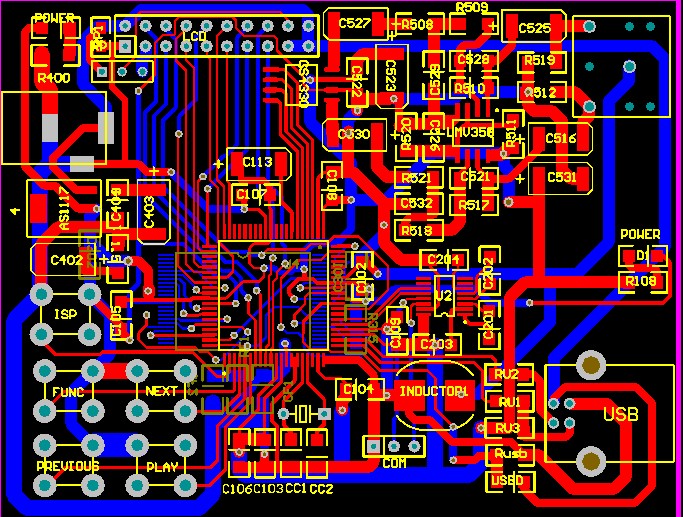 mp3原理图pcb 51单片机mp3原理图PCB MP3源码AT89C51SND1C CS4330
