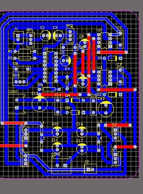TL494 D类功放原理图pcb TL494功放电路IR2011 MOSFET D类功放pcb