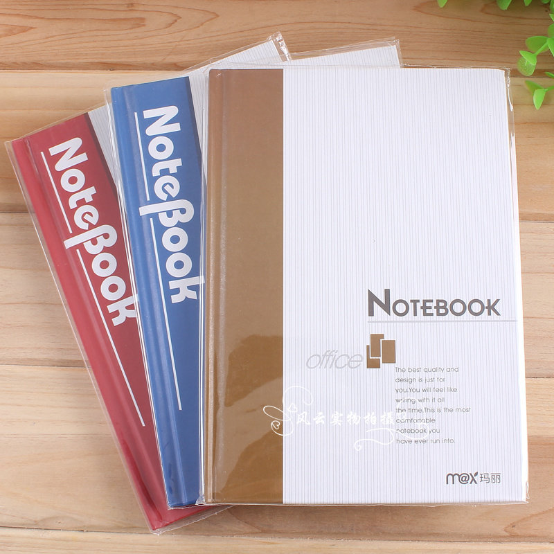 玛丽A5硬面抄办公80型硬面本记事本学生笔记本精致100型