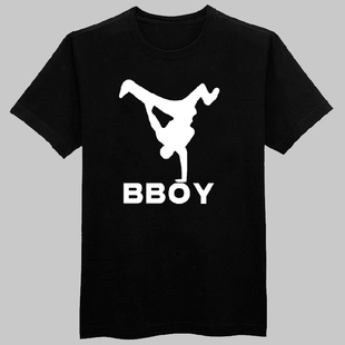 潮t恤街舞表演训练衣服青少年男女情侣半袖 bboy宽松嘻哈短袖 包邮