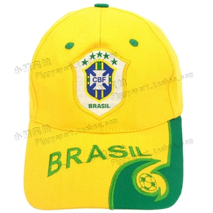 2024德国欧洲杯巴西足球队太阳帽球迷帽运动帽鸭舌帽儿童棒球帽子