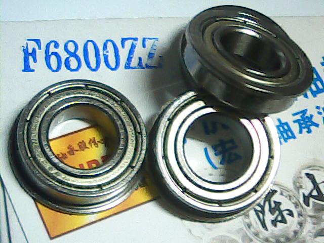 F6800ZZ10*19*5带法兰铁盖轴承