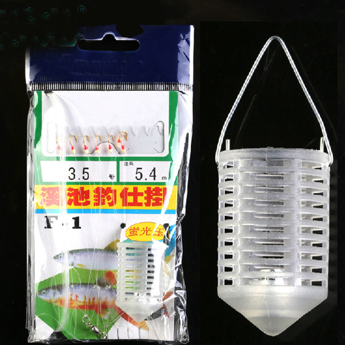 蓝刀钩白条钩七星钩白光金钩串钩带塑料饵笼鱼钩钓小鱼钩荧光鱼钩,户外/登山/野营/旅行用品,鱼钩,淘宝优惠券,粉丝福利购,淘宝优惠卷