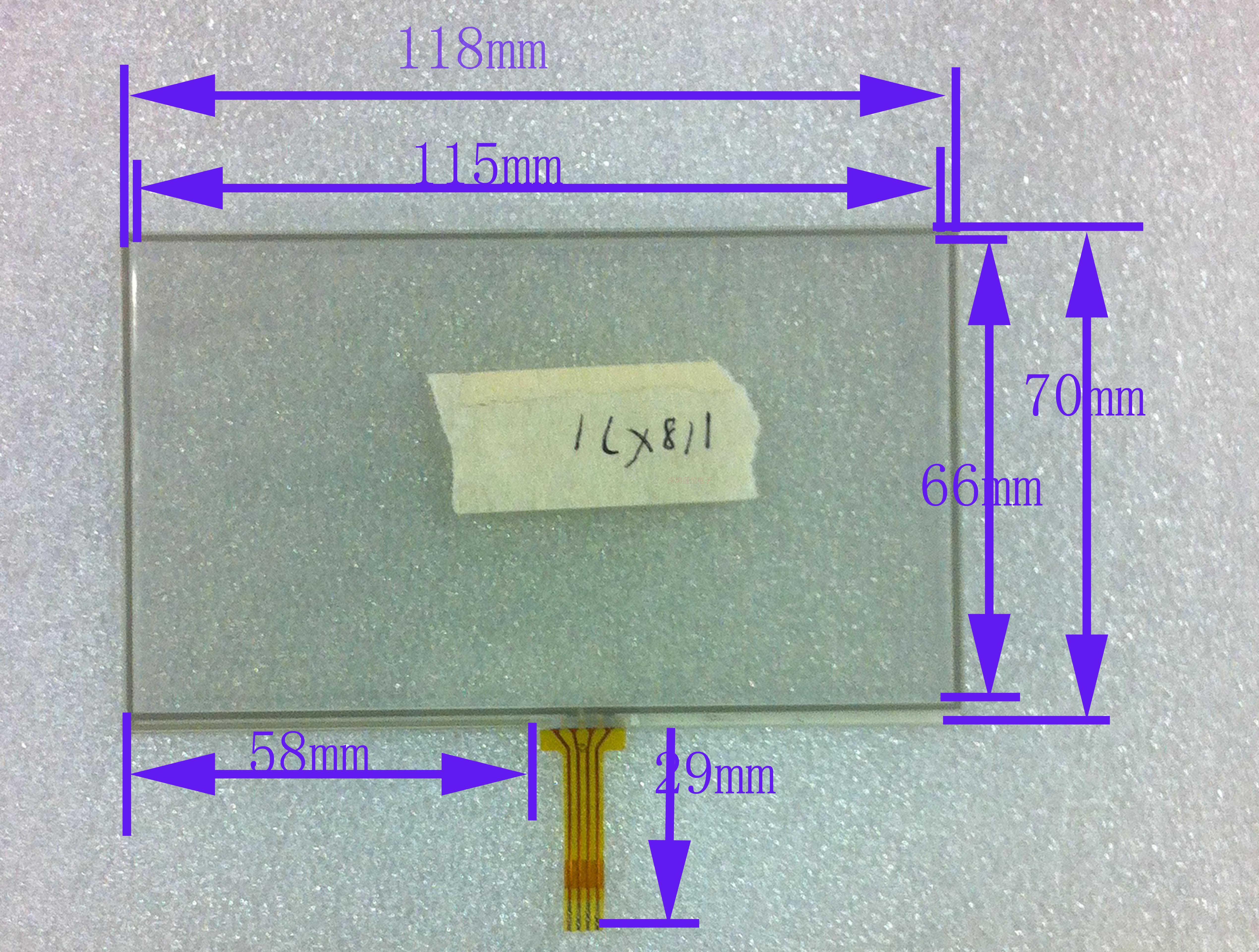 5寸四线电阻触摸外屏  手写通用屏  118*71  117*70