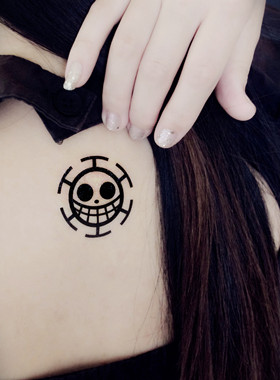 【女仆TATOO】076心脏海贼团特拉法尔加.罗纹身贴/海贼周边 H0012