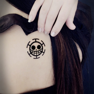 【女仆TATOO】076心脏海贼团特拉法尔加.罗纹身贴/海贼周边 H0012