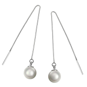 Qi Bao Shu Su Er jewelry earrings of 925 white fungus ring Terminal circulation Korea women silver shell Pearl Jewelry