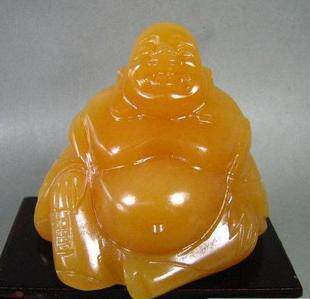 米黄玉佛摆件