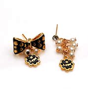 Smiling post Korean fashion Pearl Earring earring earring earring Butterfly Sun Korea ear hanging ornament