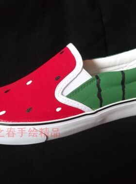 手绘低帮浅口学生休闲鞋