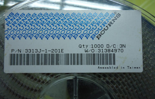 进口原装正品BOURNS可调电位器3313J-1-201阻值齐全1000只盘