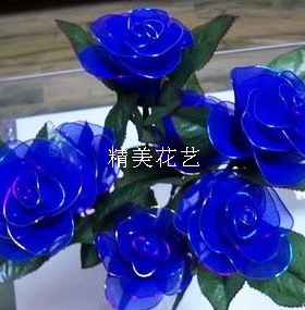 丝网材料单色丝网宝蓝色做玫瑰妖姬以图片颜色为准0.37元/条