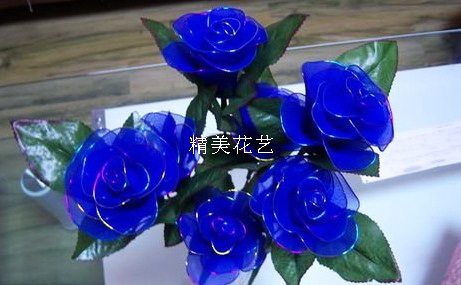 丝网材料单色丝网宝蓝色做玫瑰妖姬以图片颜色为准0.37元/条