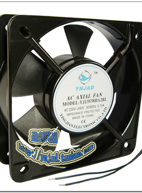 正品 YNJAD/盈剑 YJ13538HA2BL 220V滚珠轴承 13.5CM散热风扇