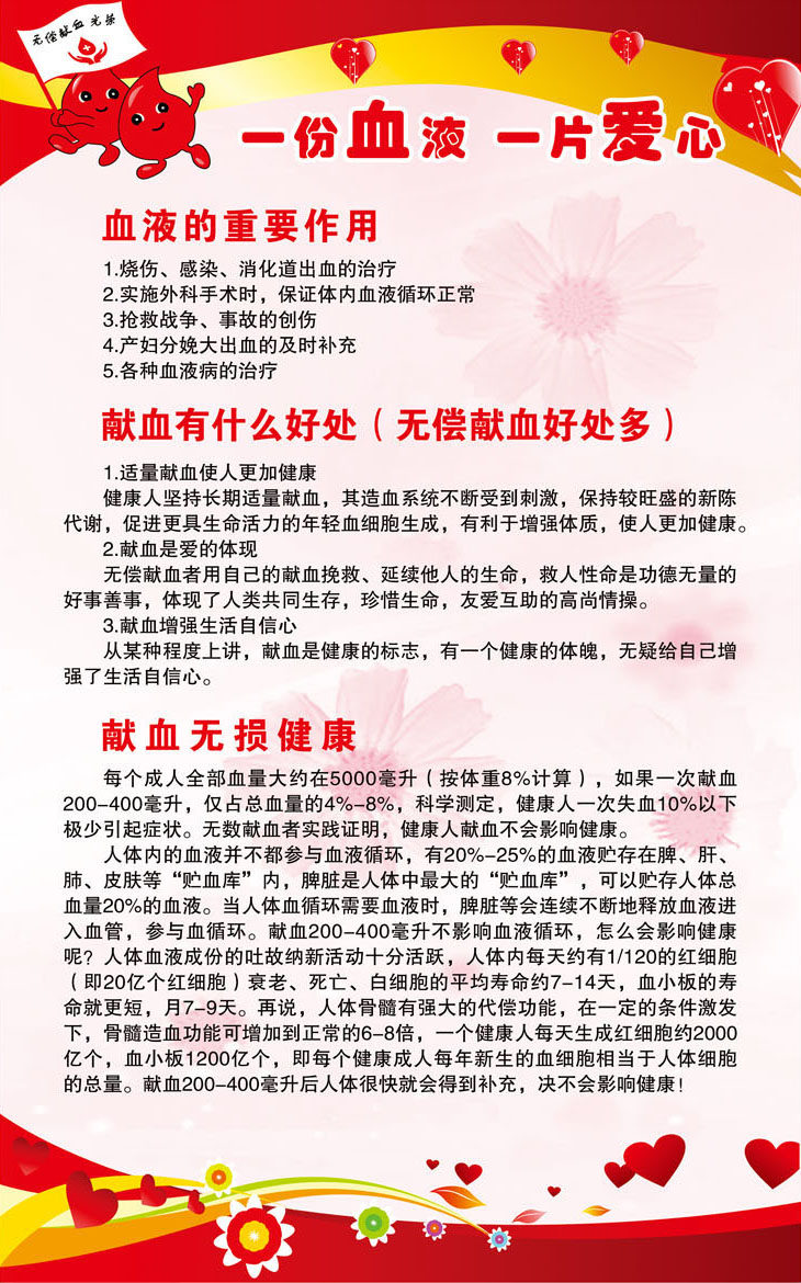 623海报印制海报展板素材498无偿献血爱心宣传1