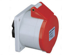 威浦WEIPU工业防水插头插座航空插头 16A 4芯 TYP5618 直式暗装座