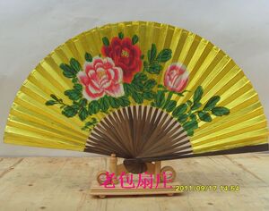 戏剧戏曲用品 京剧越剧  贵妃醉酒高档 泥金扇  原产地直销