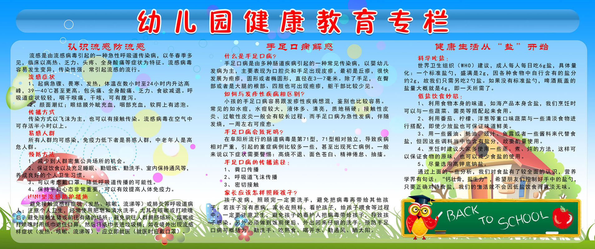 海报印制385海报展板素材210幼儿园健康教育专栏psd