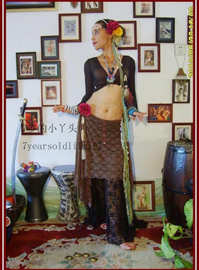 舞蹈服热销肚皮舞韩国蕾丝2片胯裙品牌BP04