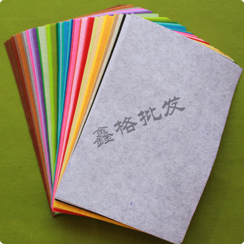 进口不织布幼儿园/1mm不织布布料批发20*30cm 40色/一套 18元 0.4