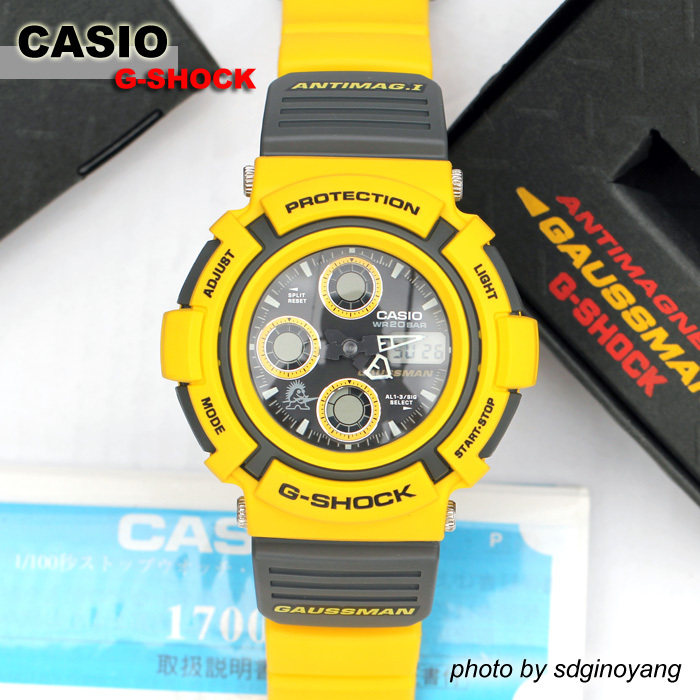 CASIO G-SHOCK GAUSSMAN AW-570Y-9T防磁高斯人(高防磁)结束