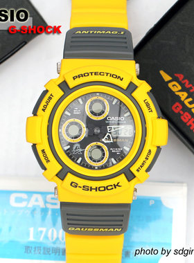 CASIO G-SHOCK GAUSSMAN AW-570Y-9T防磁高斯人(高防磁)结束
